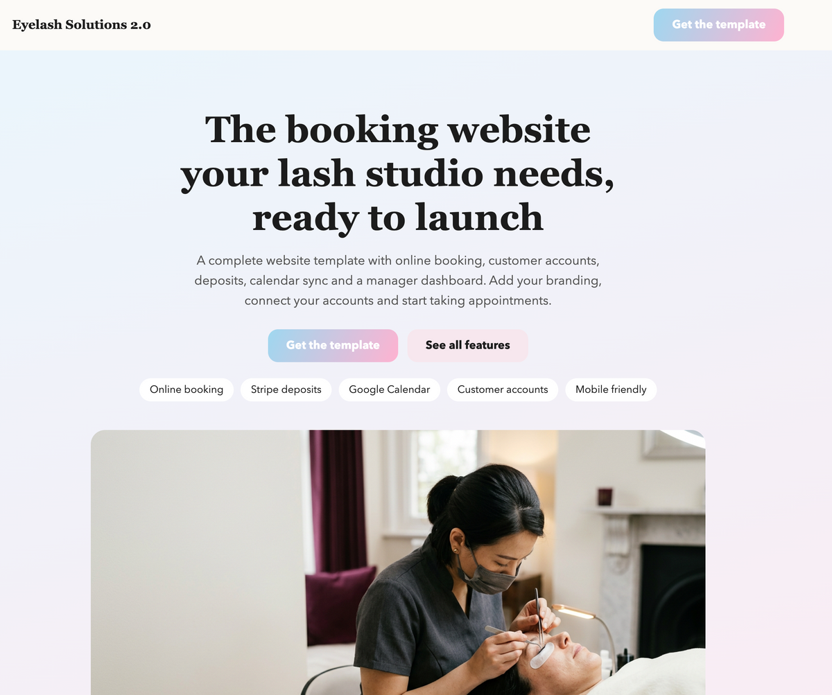 Eyelash Solutions 2.0 — Single Website Licence