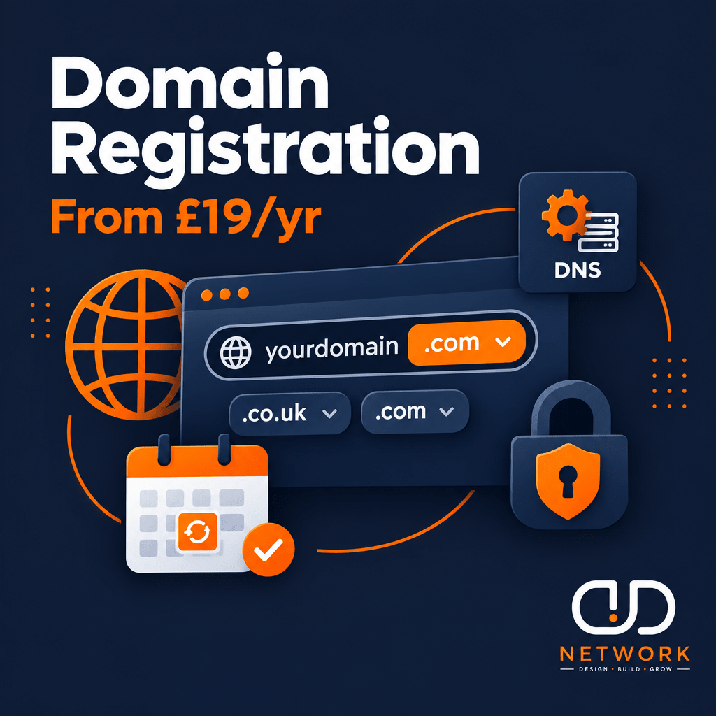 Domain registration UK service by DD Network