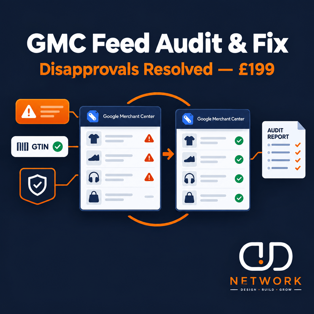 Google Merchant Center audit report by DD Network