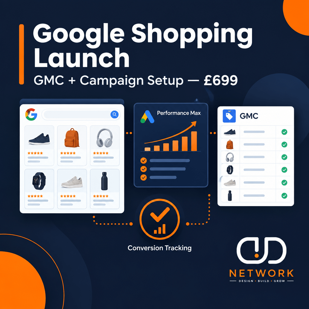 Google Shopping setup service by DD Network